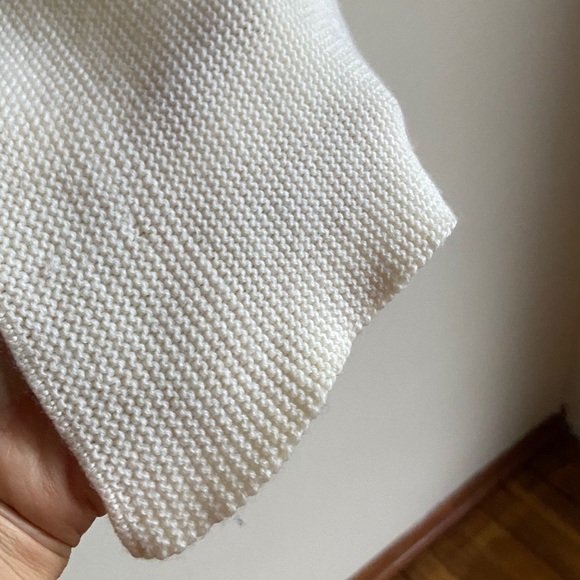 Eileen Fisher Open Front Ivory Women's  Merino Wool Cardigan M - Picture 5 of 15